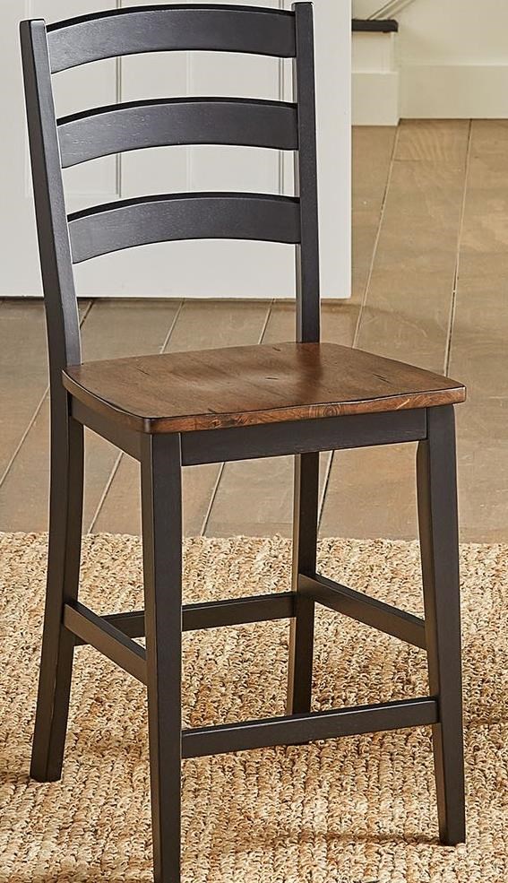 AAmerica Stormy Ridge Rustic Ladderback Barstool Fashion Furniture